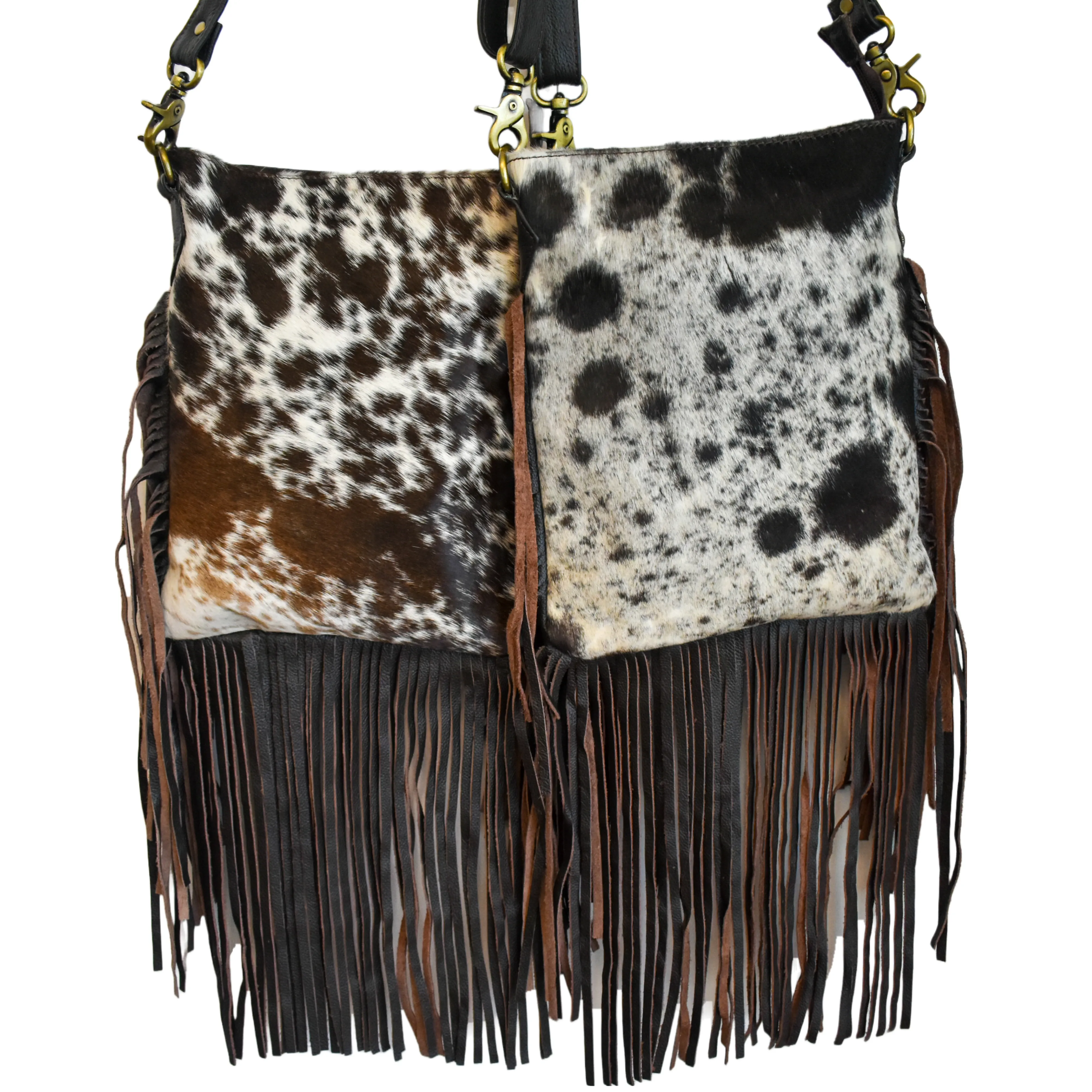 Klassy Cowgirl Hair On Fringe Crossbody Bag 77023