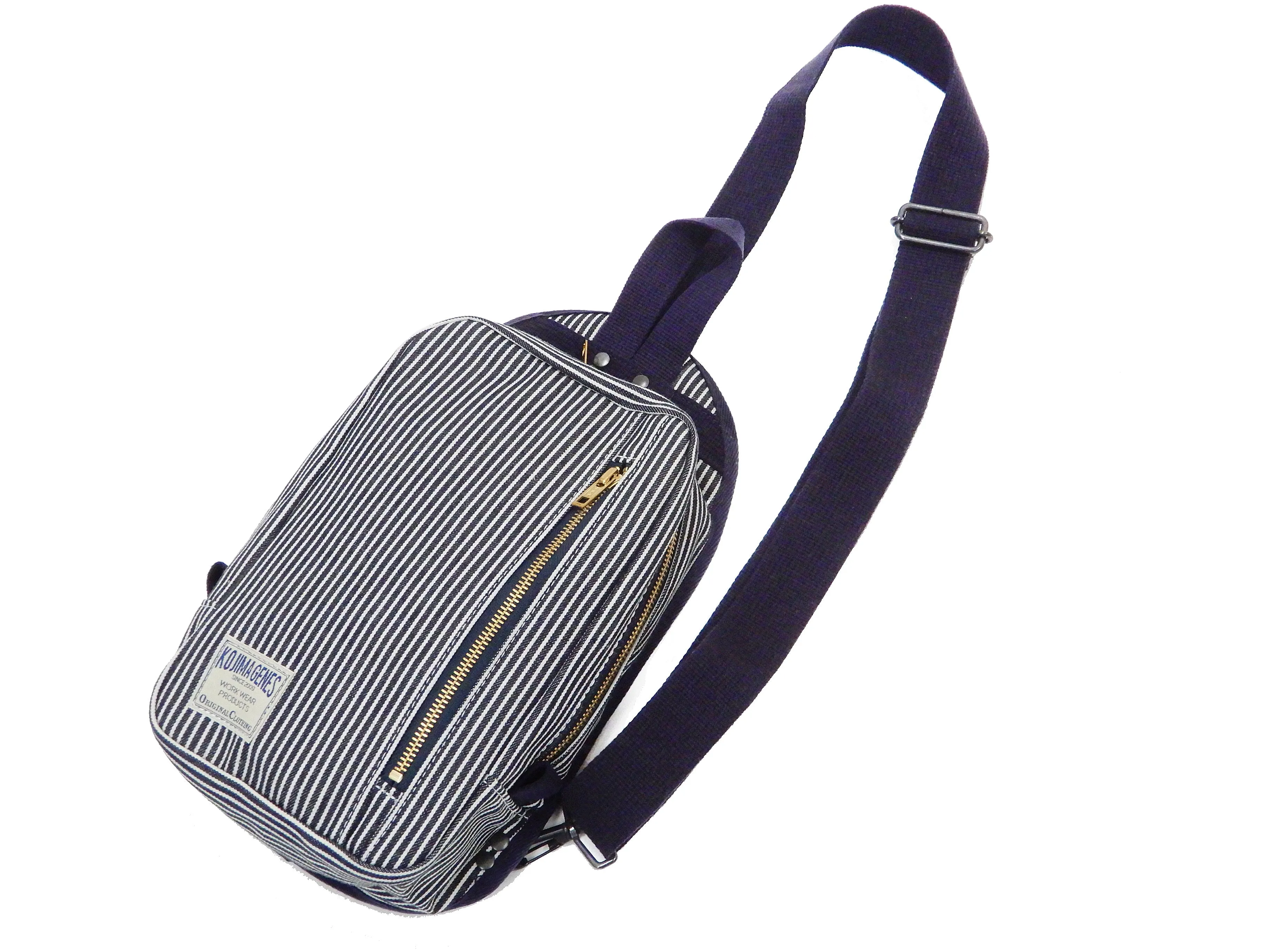 Kojima Genes Sling Bag Men's Casual Small Crossbody Backpack rnb953 RNB-953 Hickory-Stripe