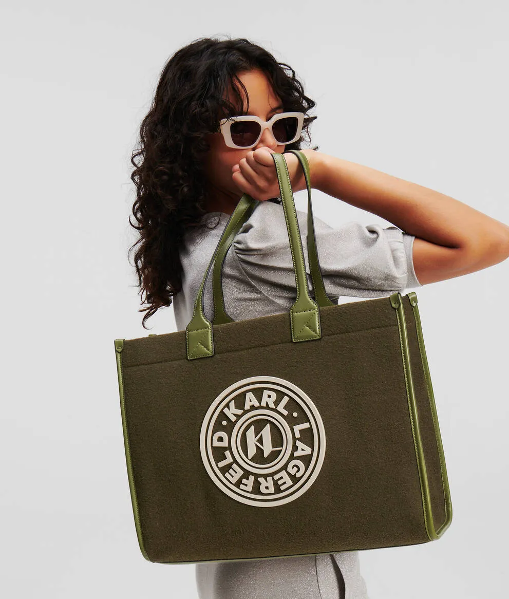 K/SKUARE LARGE FELT TOTE BAG