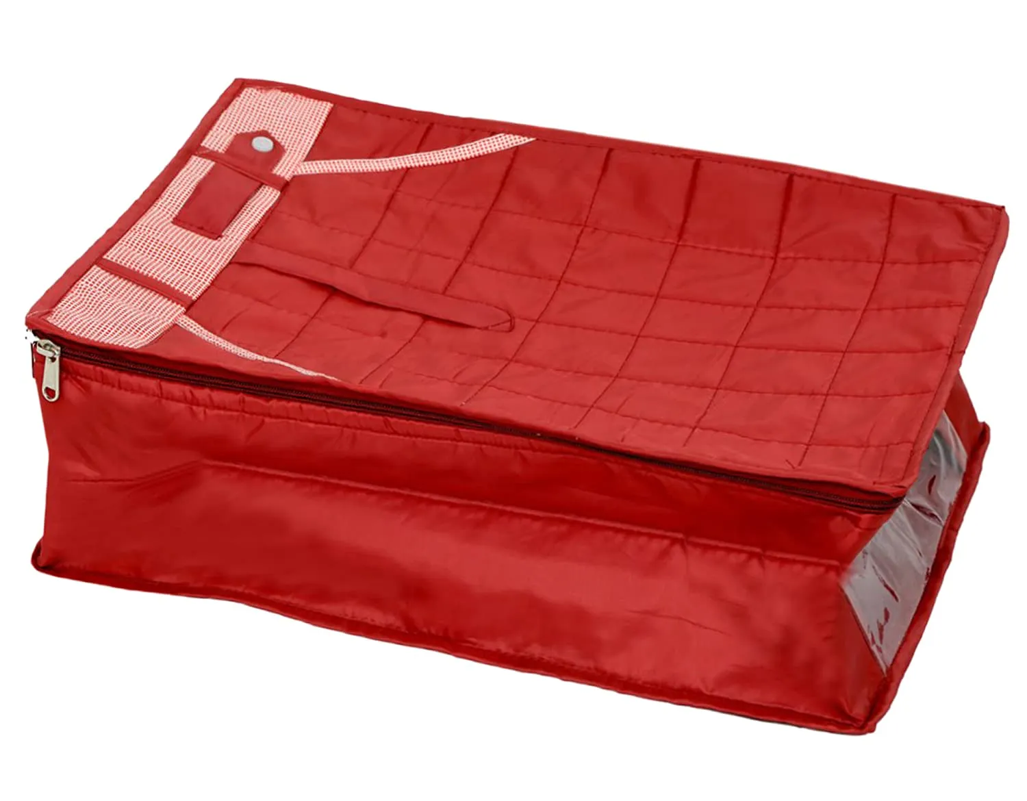 Kuber Industries Pant/Trouser Cum Clothes Organizer with Clear Window- Pack of 2 (Maroon)-HS_38_KUBMART21202
