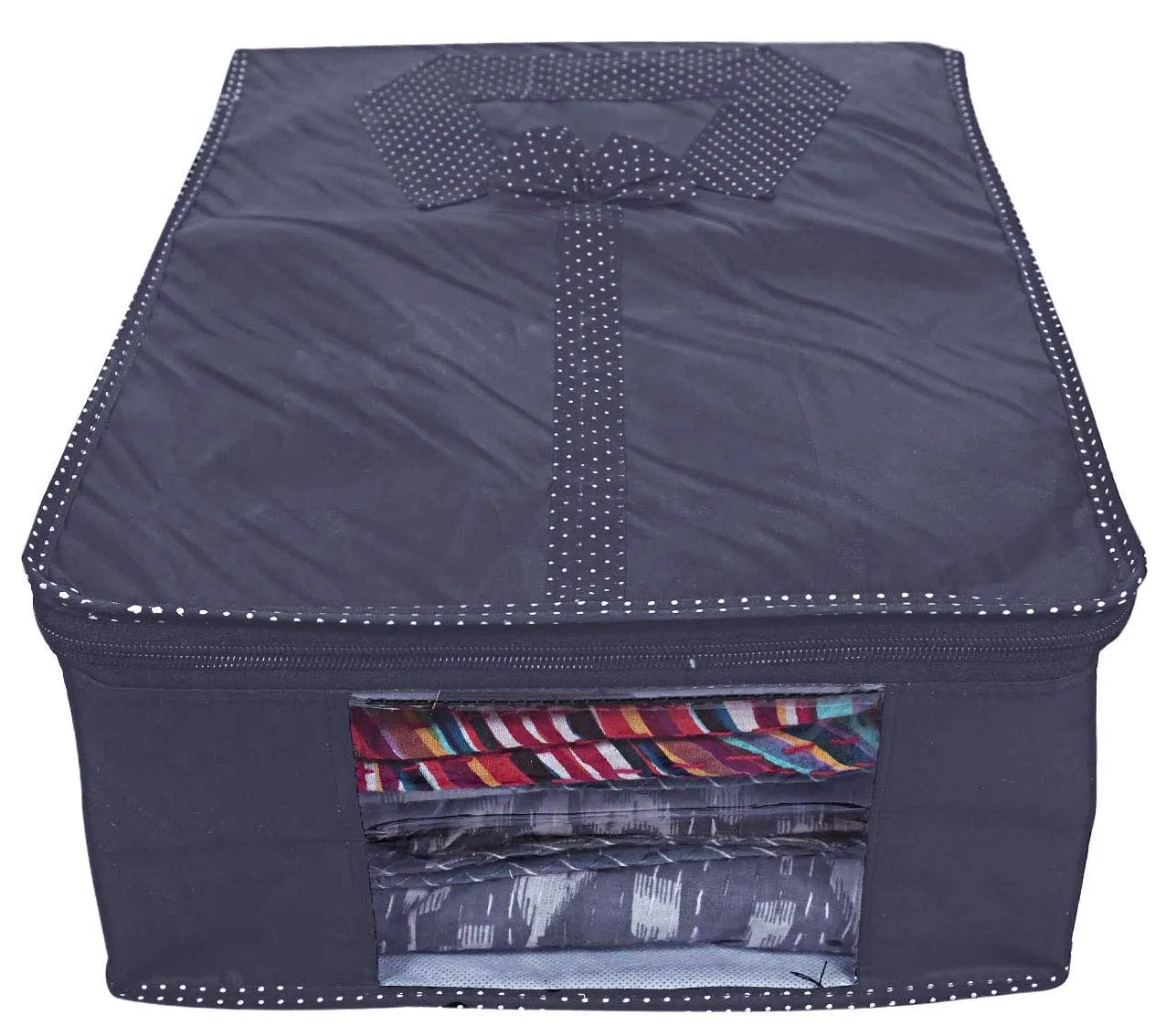 Kuber Industries Shirts and Clothing Organizer With Clear Window-Pack of 2 (Grey), HS_36_KUBMART019169