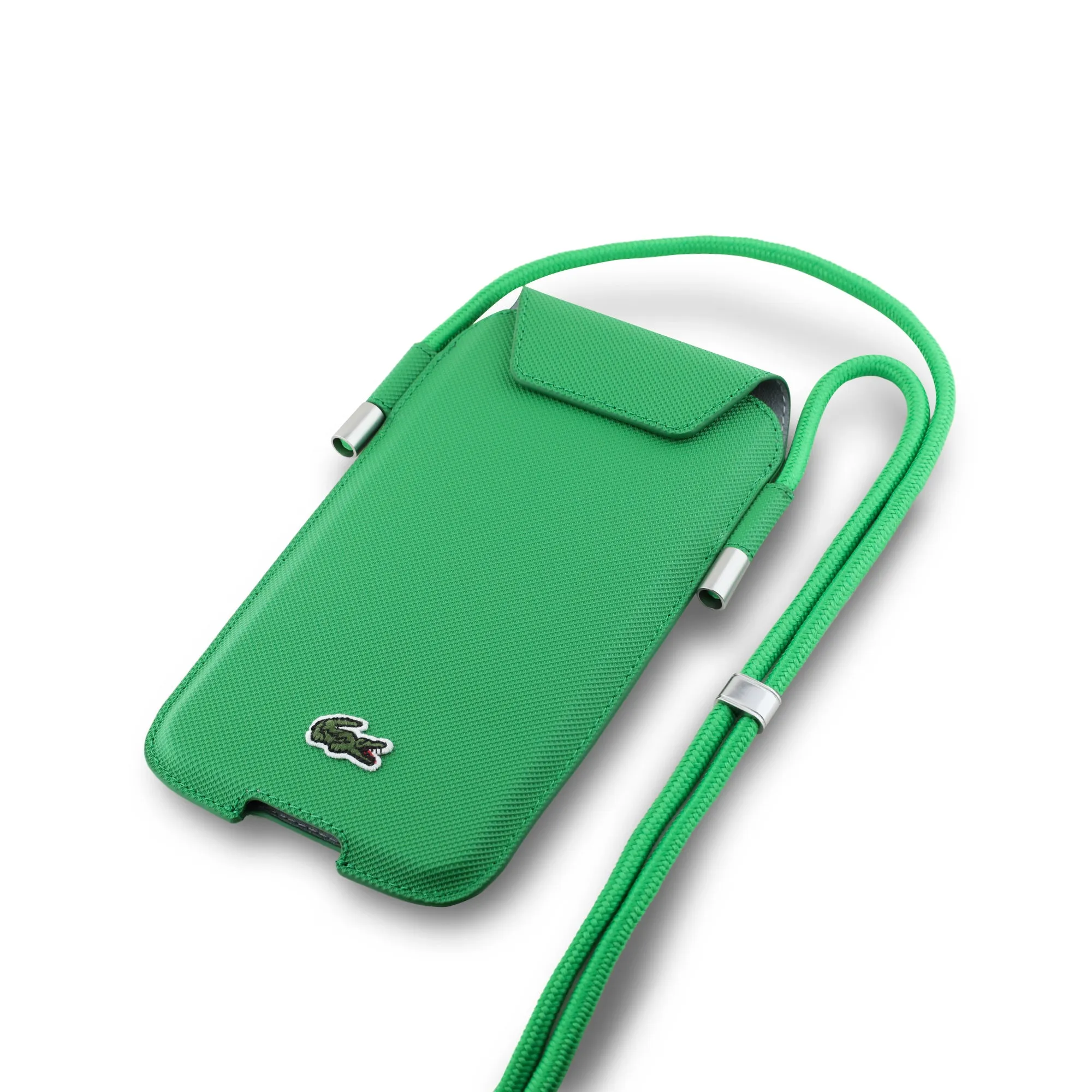 Lacoste - (19x12.5x1.5cm) Universal cell phone shoulder bag Crossbody Bag Petit Pique (LCPSP15XPVCN) - Green