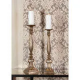 Large Bronze Candlestands