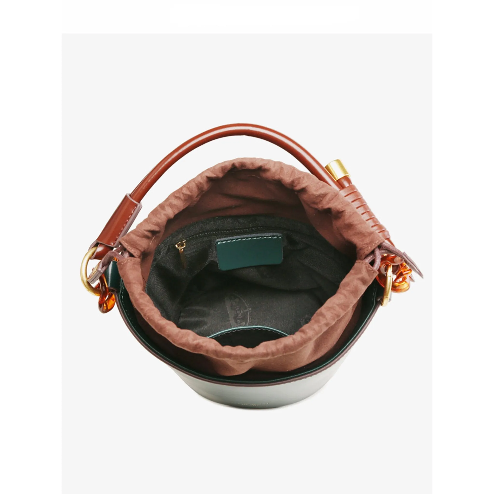 Leather Bucket Bag Crossbody Bag