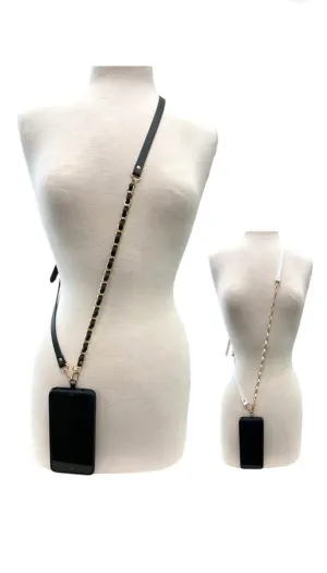 Leather Chain Phone Crossbody