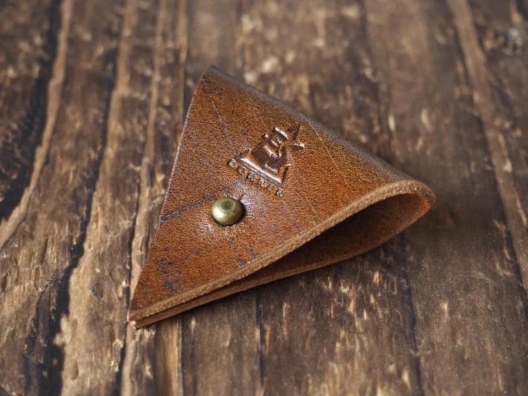 Leather Cord Holder x 2pcs #Brown