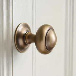 Light Antique Brass Round 3 Inch Door Pull