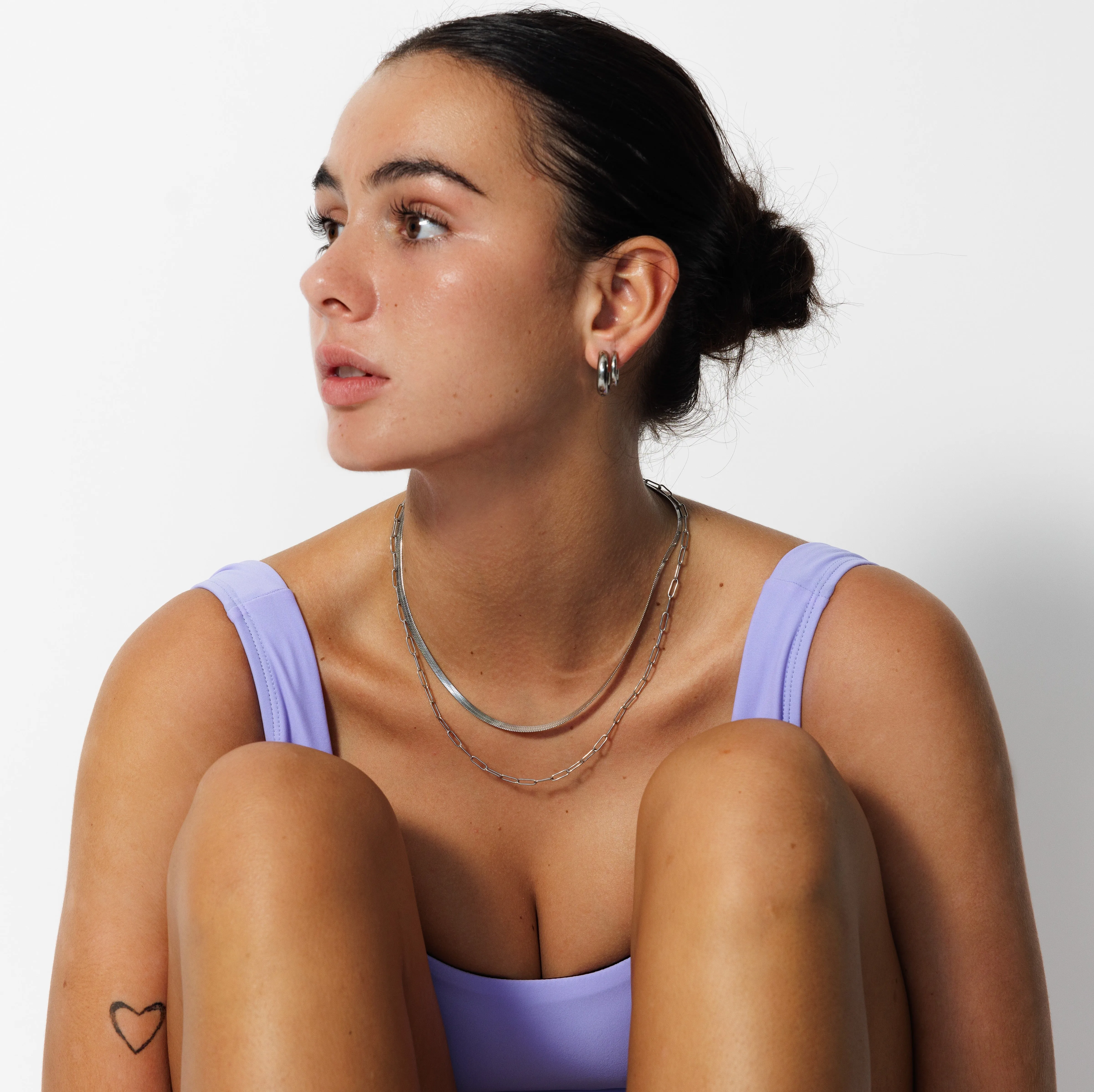 LINK CHAIN NECKLACE - SILVER
