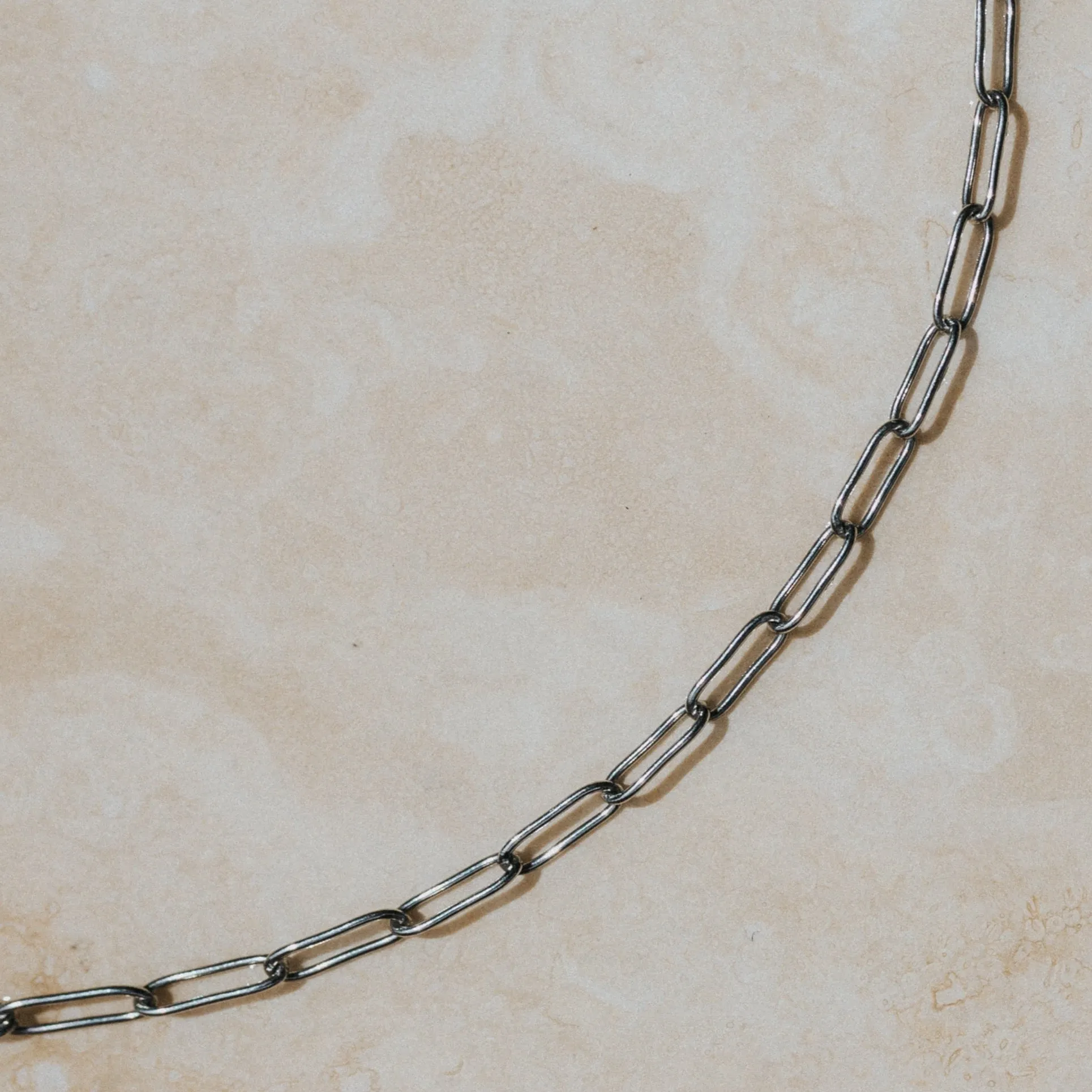 LINK CHAIN NECKLACE - SILVER