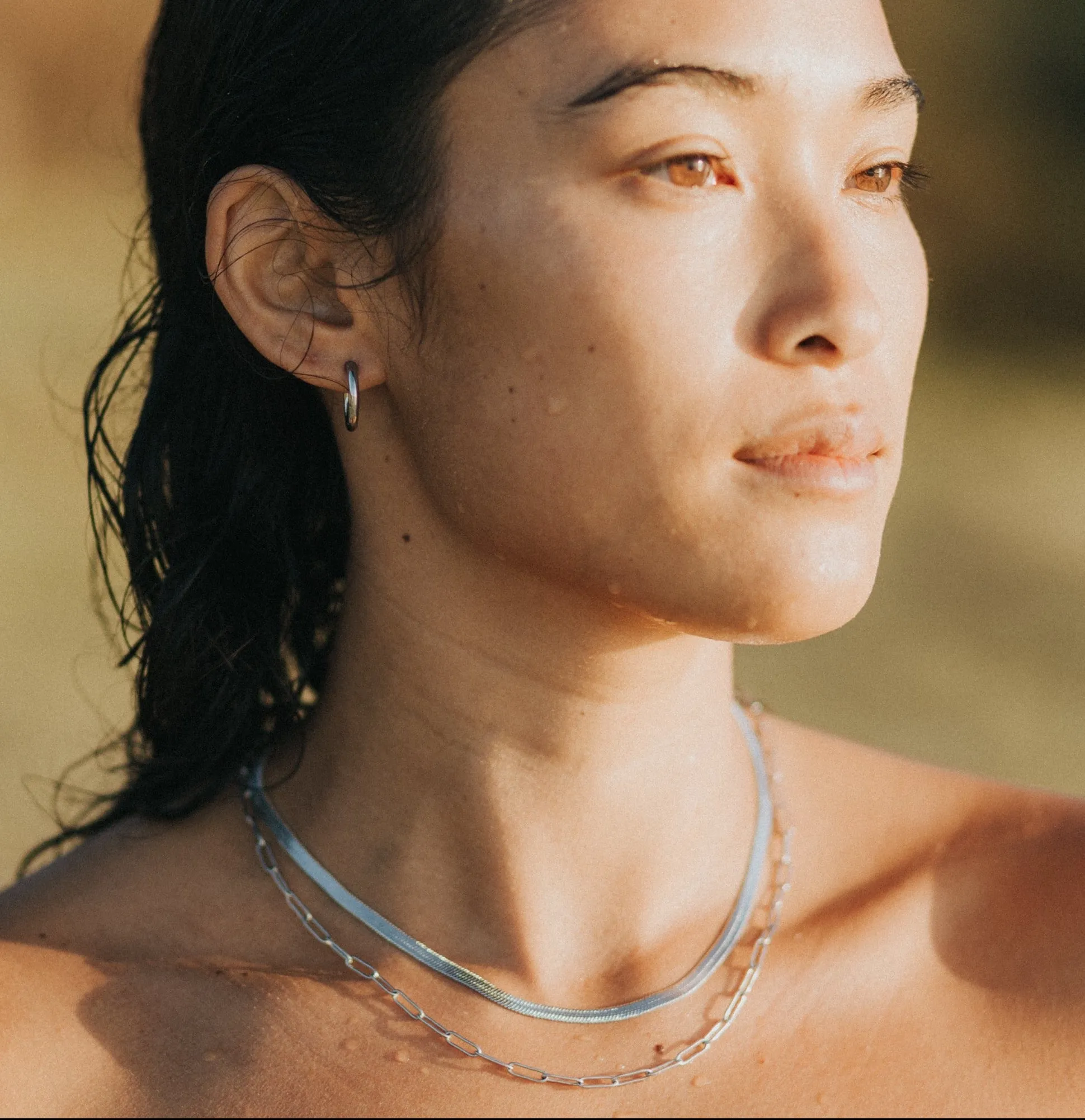 LINK CHAIN NECKLACE - SILVER