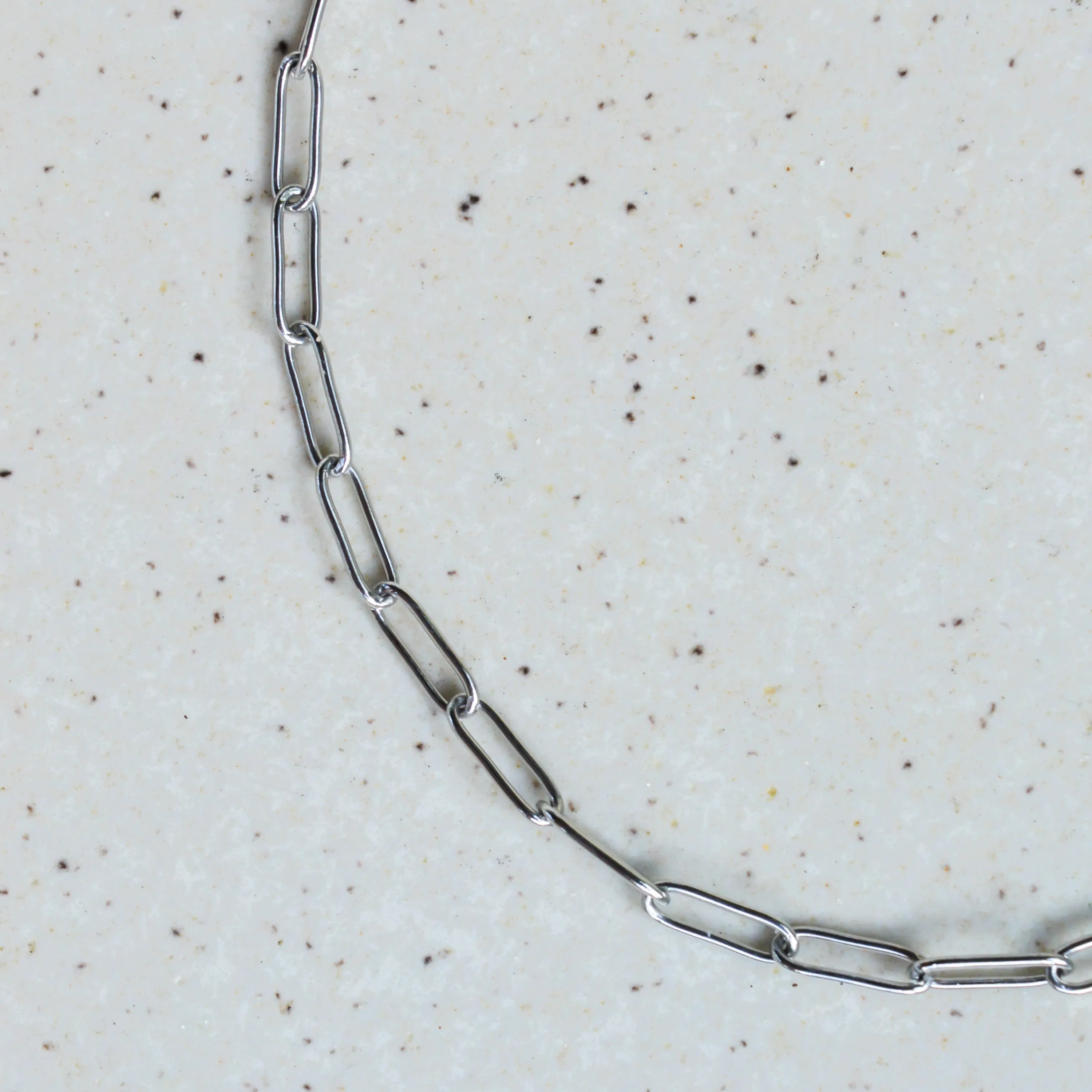 LINK CHAIN NECKLACE - SILVER