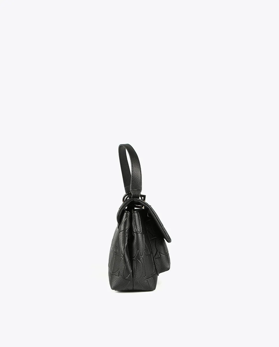 Logo embossed crossbody bag