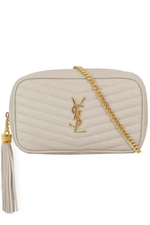 LOU MINI QUILTED CAMERA BAG | CREMA SOFT/GOLD