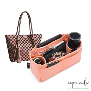 Louis Vuitton Propriano Purse Organizer Insert, Bag Organizer with Double Bottle Holders and Exterior Pockets