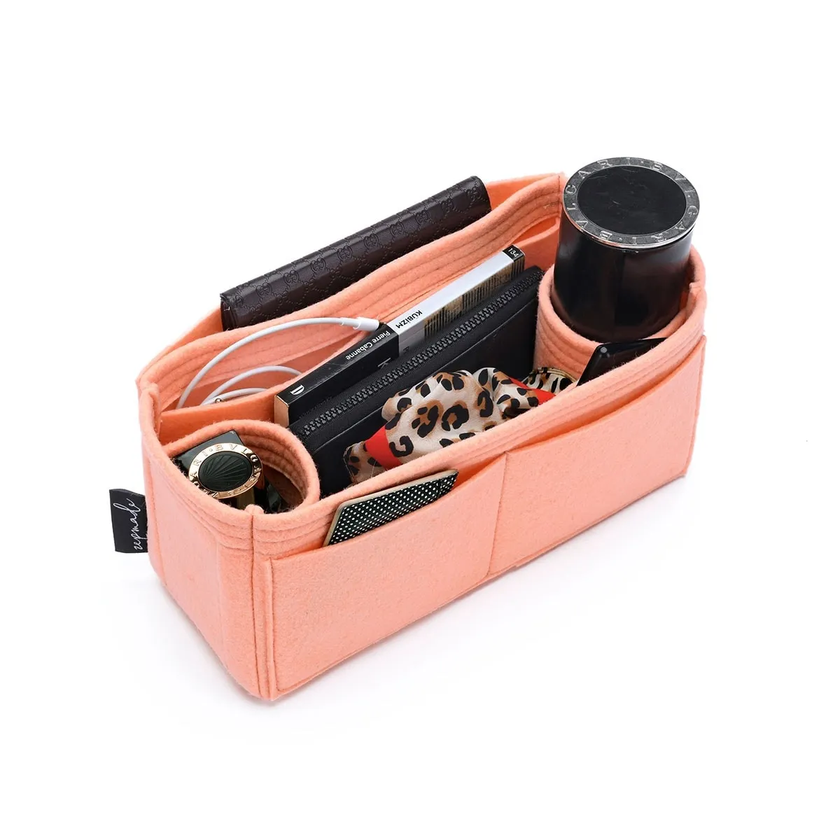 Louis Vuitton Propriano Purse Organizer Insert, Bag Organizer with Double Bottle Holders and Exterior Pockets