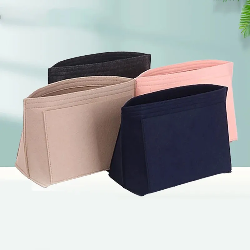 Make Up Organizer Felt Insert Bag for Women Handbag Travel
