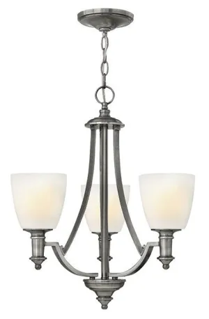 Marshes Antique Nickel 3 Lamp Chandelier - ID 6116