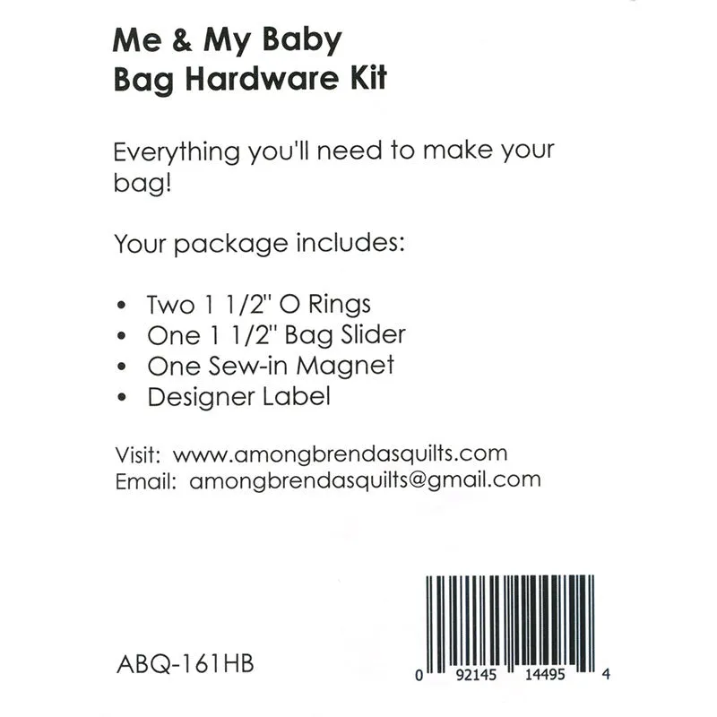 Me & My Baby Diaper Bag Hardware Kit - Brass