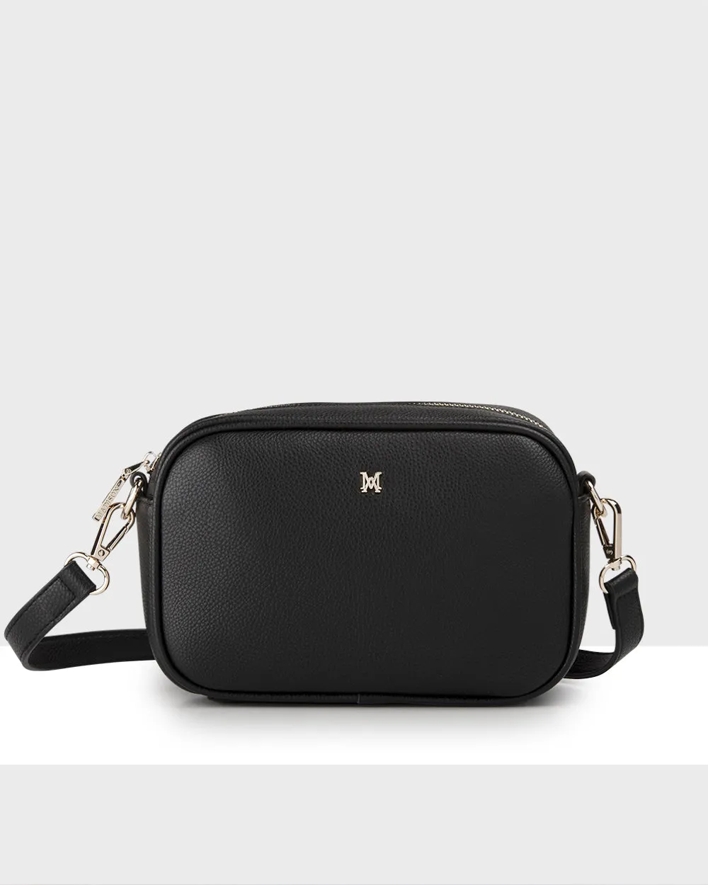 Monica Camera Crossbody Bag   Metallic Stripe Bag Strap