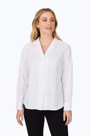 Monica No Iron Geo Jacquard Shirt