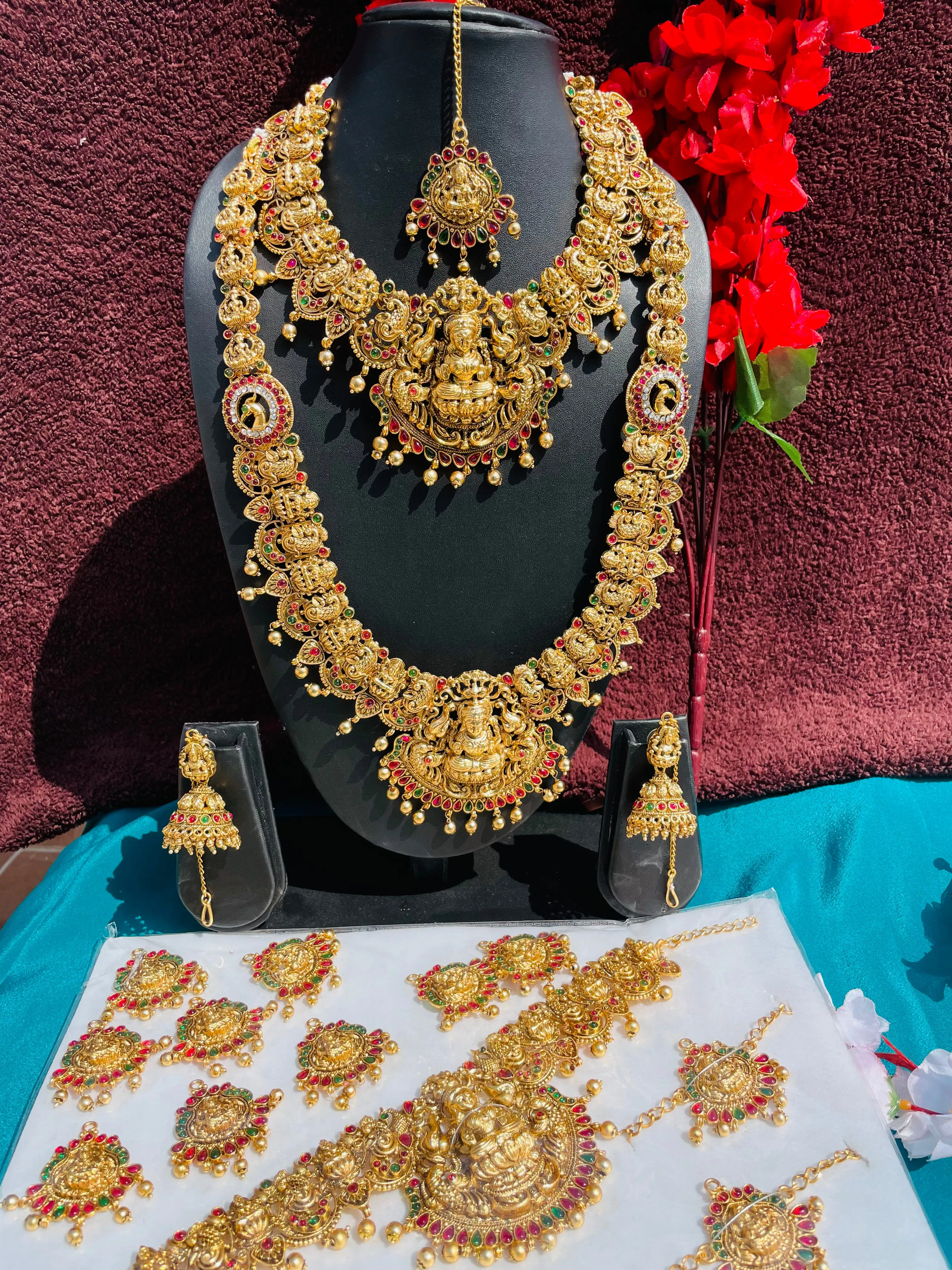 Multi colour bridal set