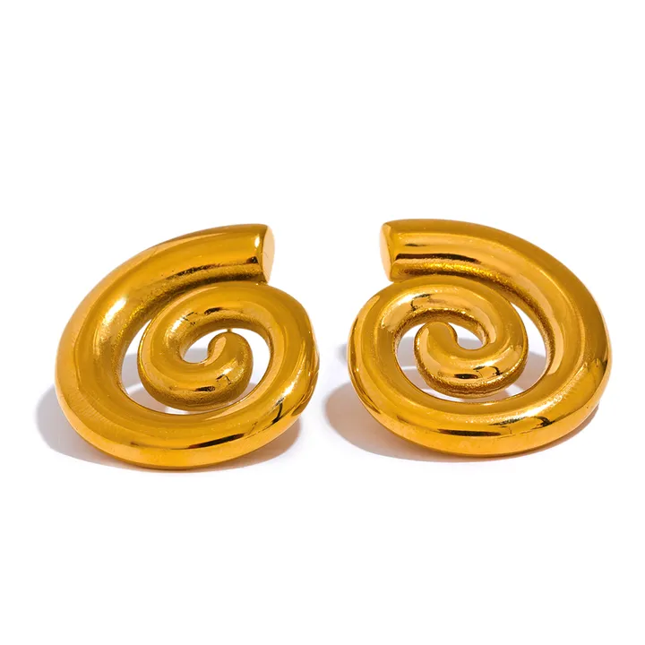 Nautilus Spiral Earrings