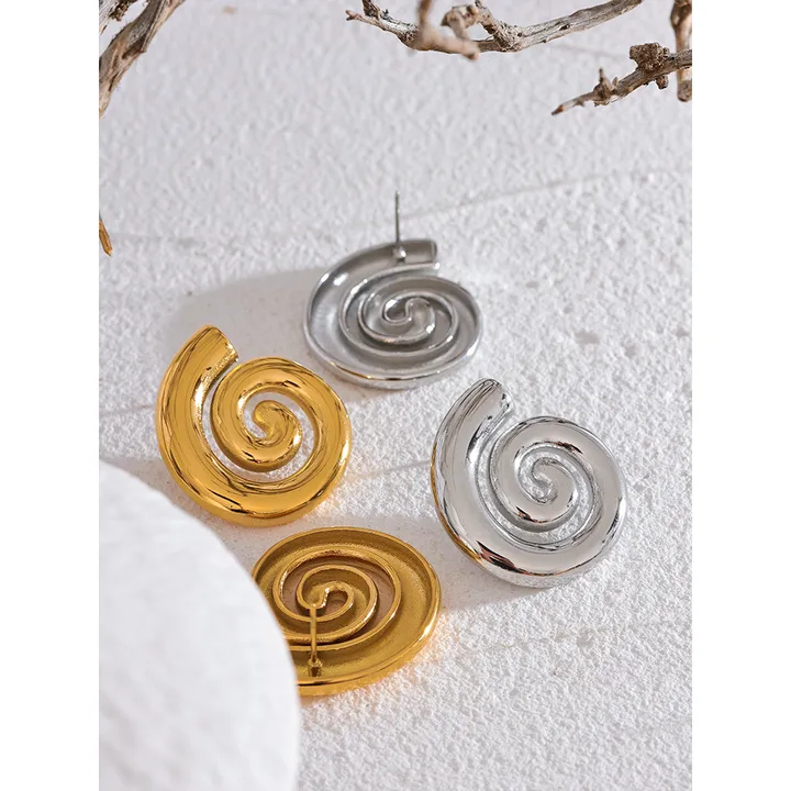 Nautilus Spiral Earrings