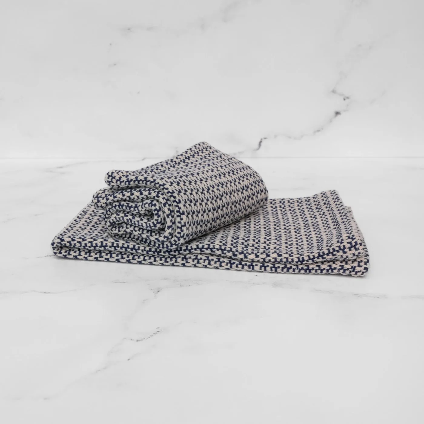Navy Handwoven Kitchen Towel