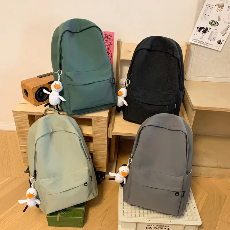 New High-Grade Schoolbag Cross-Border Backpack Casual Backpack Junior High School Backpack Simple Large Capacity