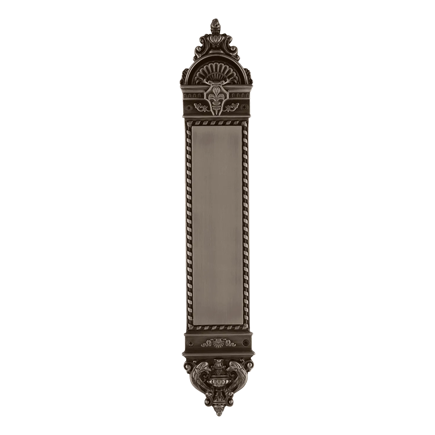 New Orleans Pushplate in Antique Pewter