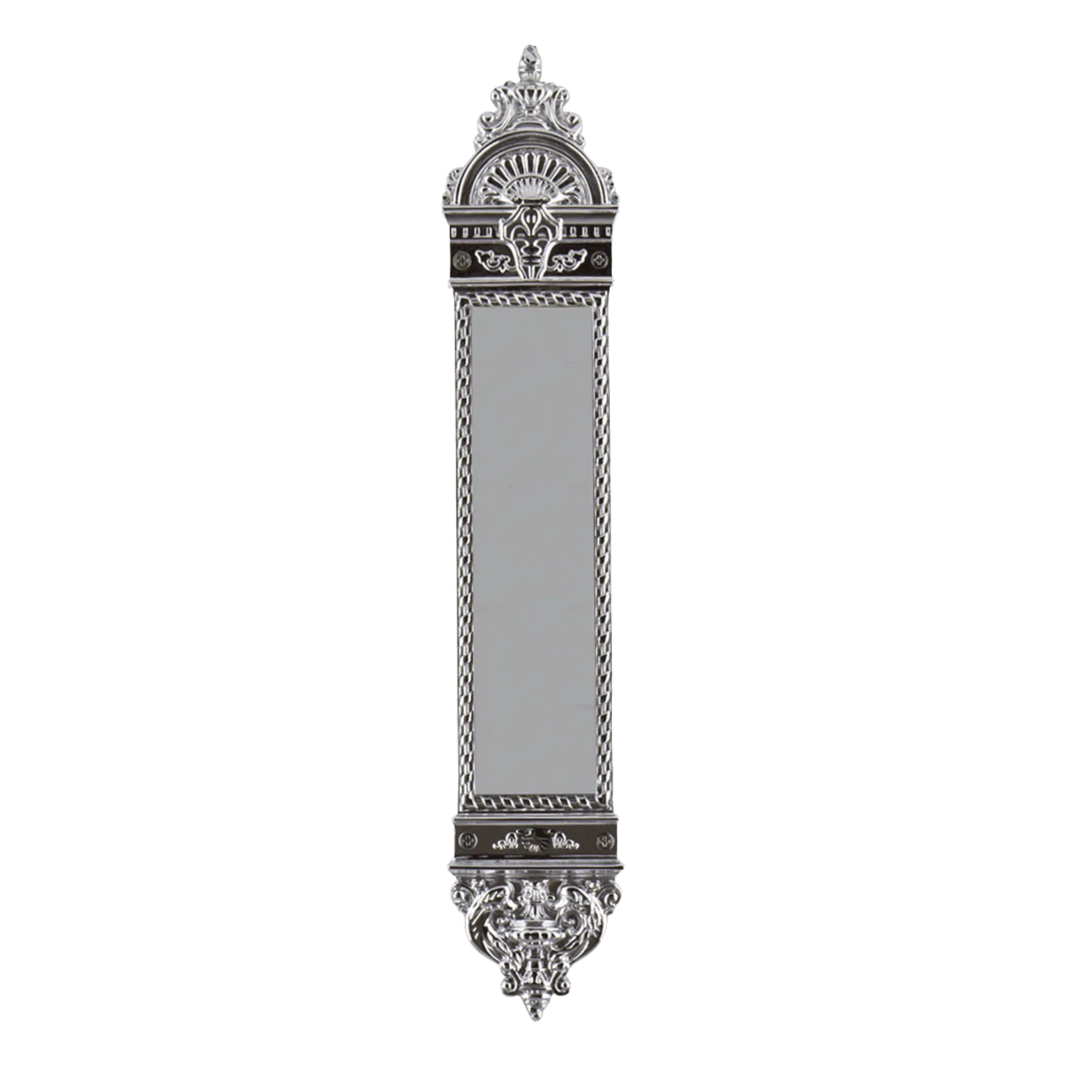 New Orleans Pushplate in Bright Chrome