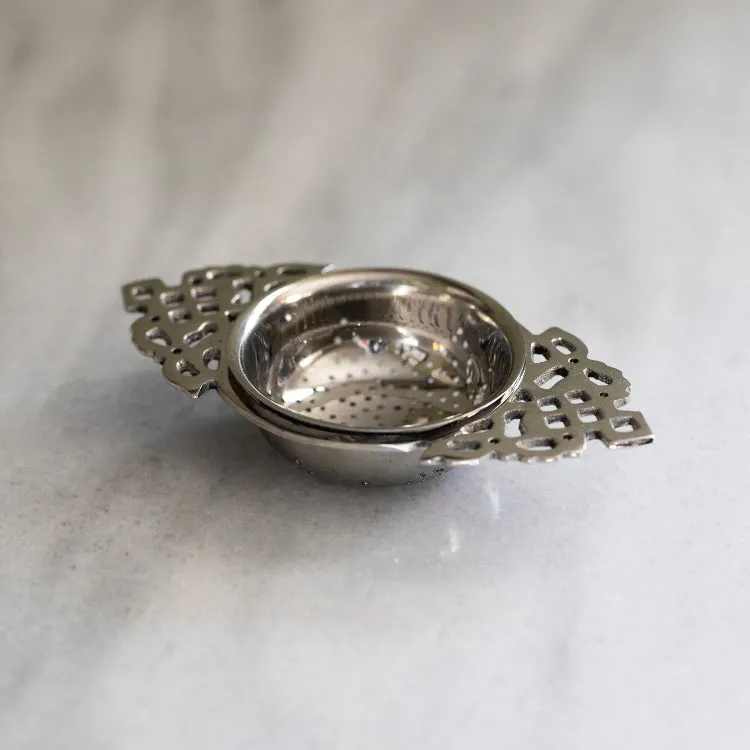 Nickel-plated Brass Tea Strainer