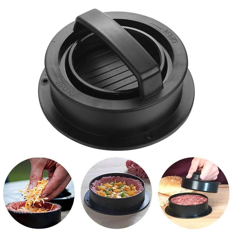 Non-Stick Hamburger Press Round Stuffed Burger Mold Hamburger Maker
