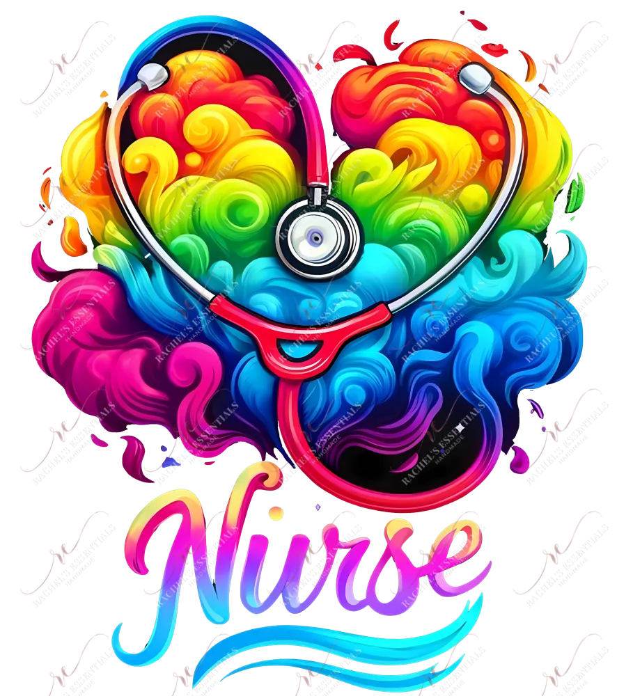 Nurse vibrant - clear cast decal