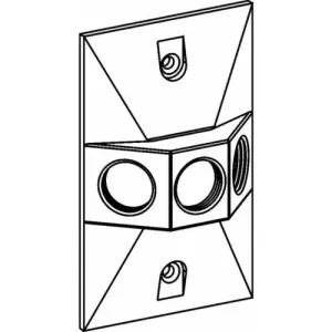 Orbit RE-3 Single Gang FS Box 3 Outlet Cover