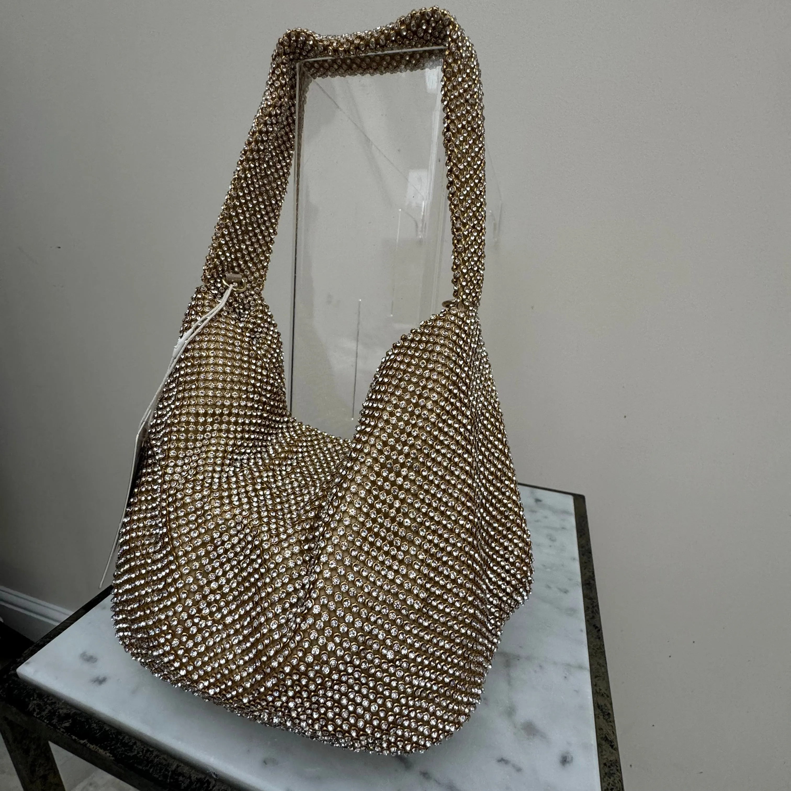 Park Lane Gold Diamante Bag