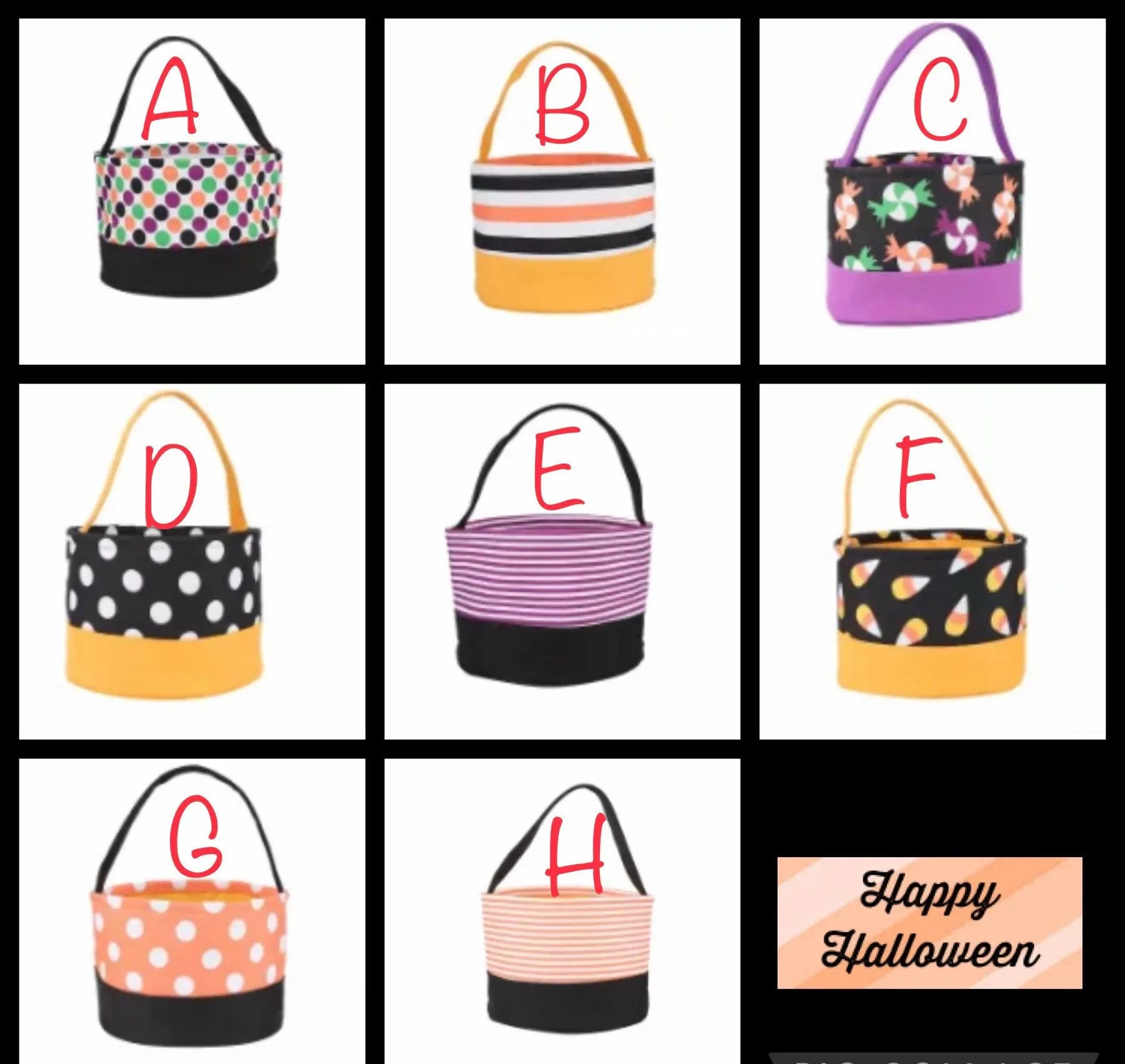 Personalized Halloween Bag