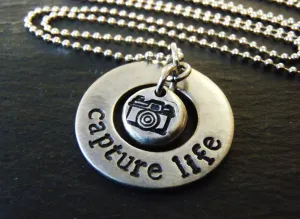 Photographer gifts Capture life necklace