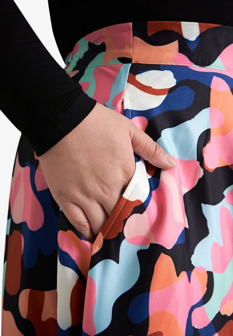 Picabo Vibrant Party Printed Skirt