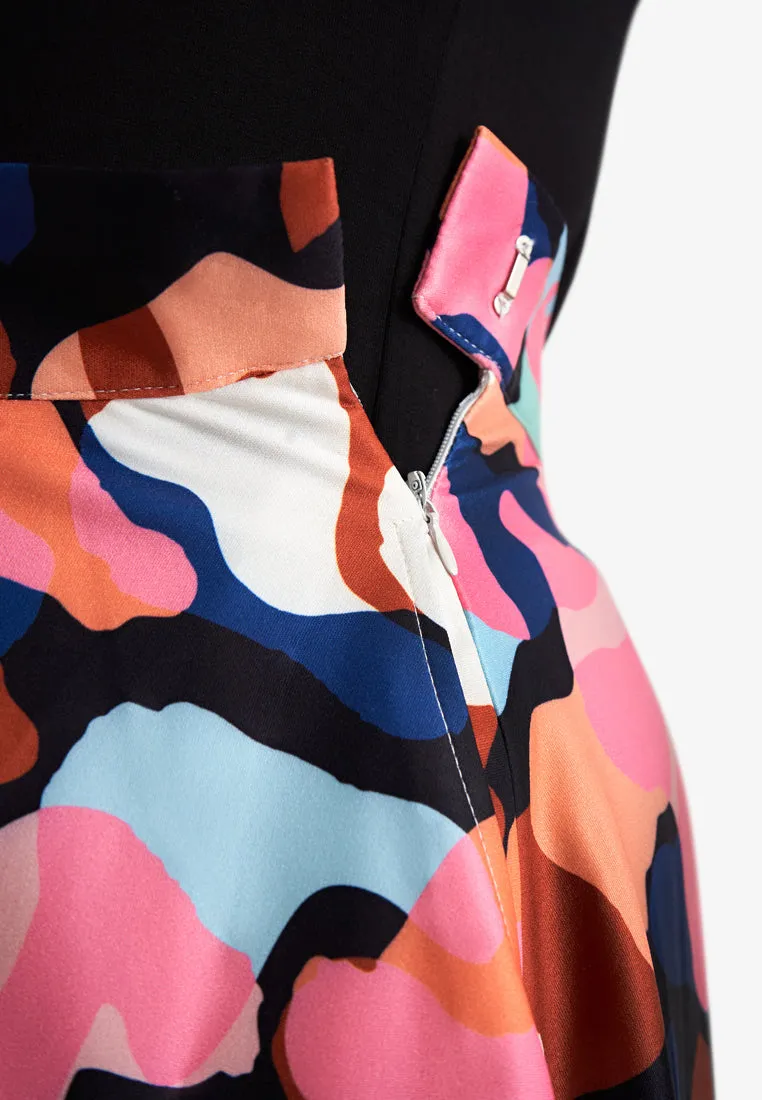 Picabo Vibrant Party Printed Skirt