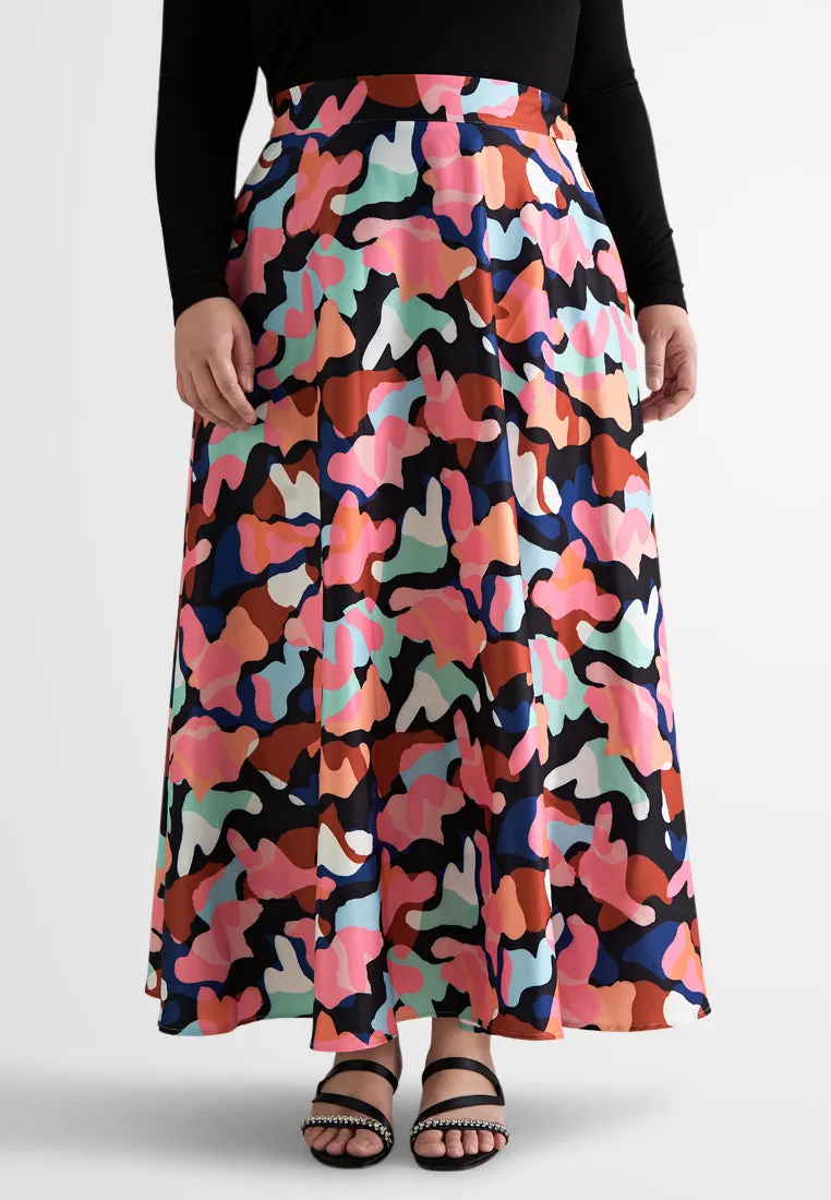 Picabo Vibrant Party Printed Skirt