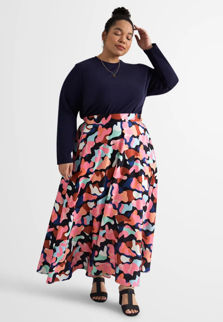 Picabo Vibrant Party Printed Skirt