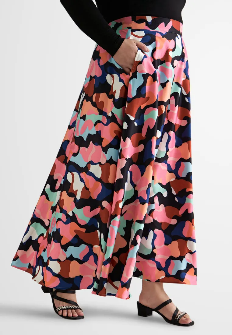Picabo Vibrant Party Printed Skirt