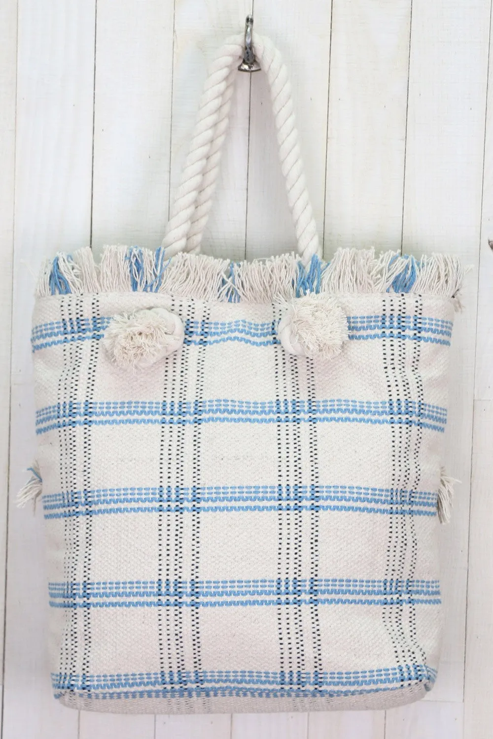Plaid Patterned Tote Bag