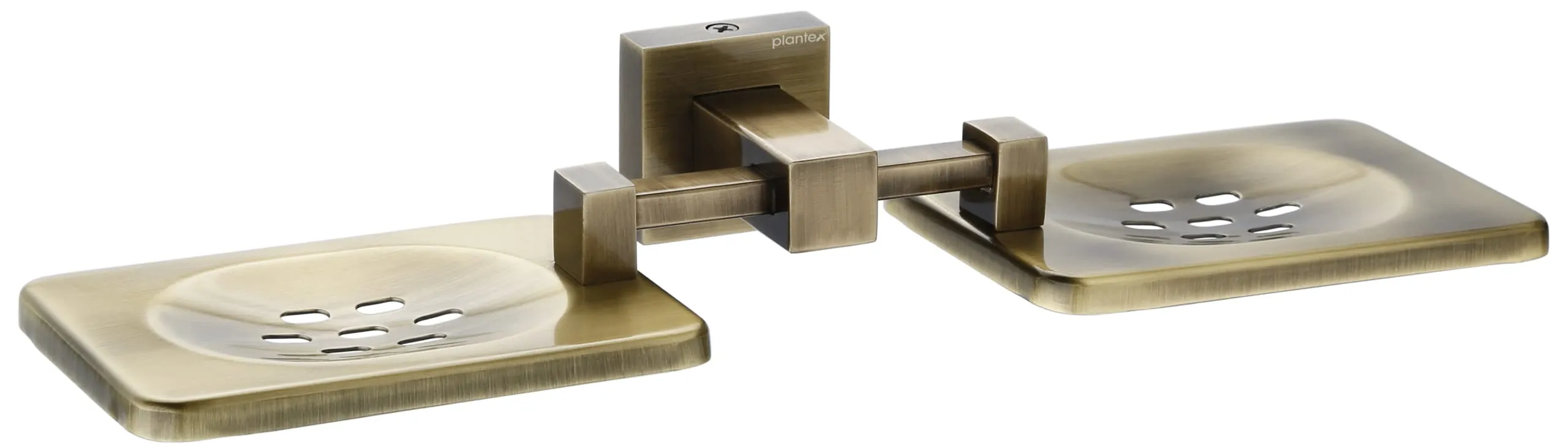 Plantex Splash Antique Twin soap Holder Stand for Bathroom and wash Basin (304 Stainless Steel)