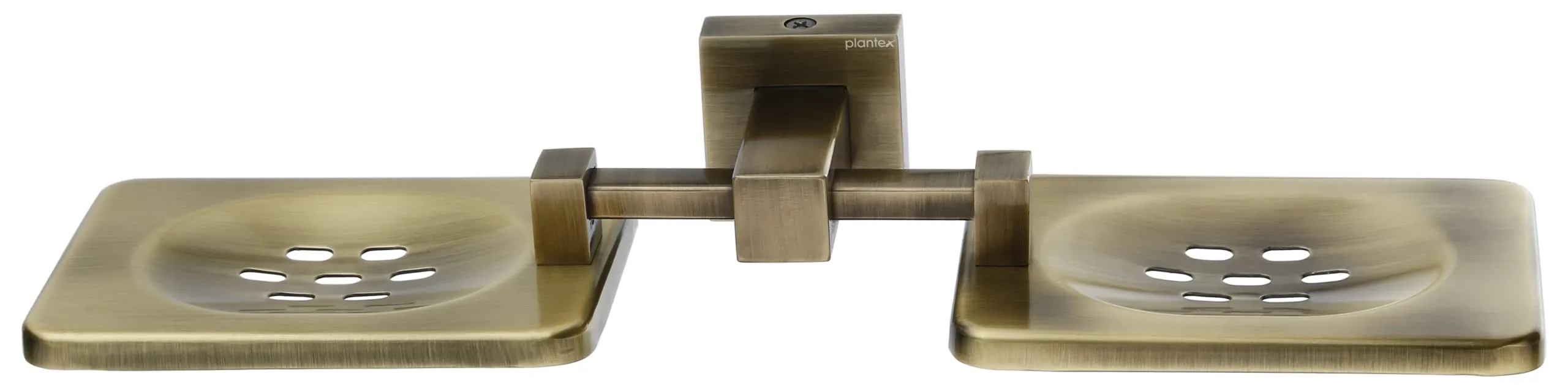 Plantex Splash Antique Twin soap Holder Stand for Bathroom and wash Basin (304 Stainless Steel)
