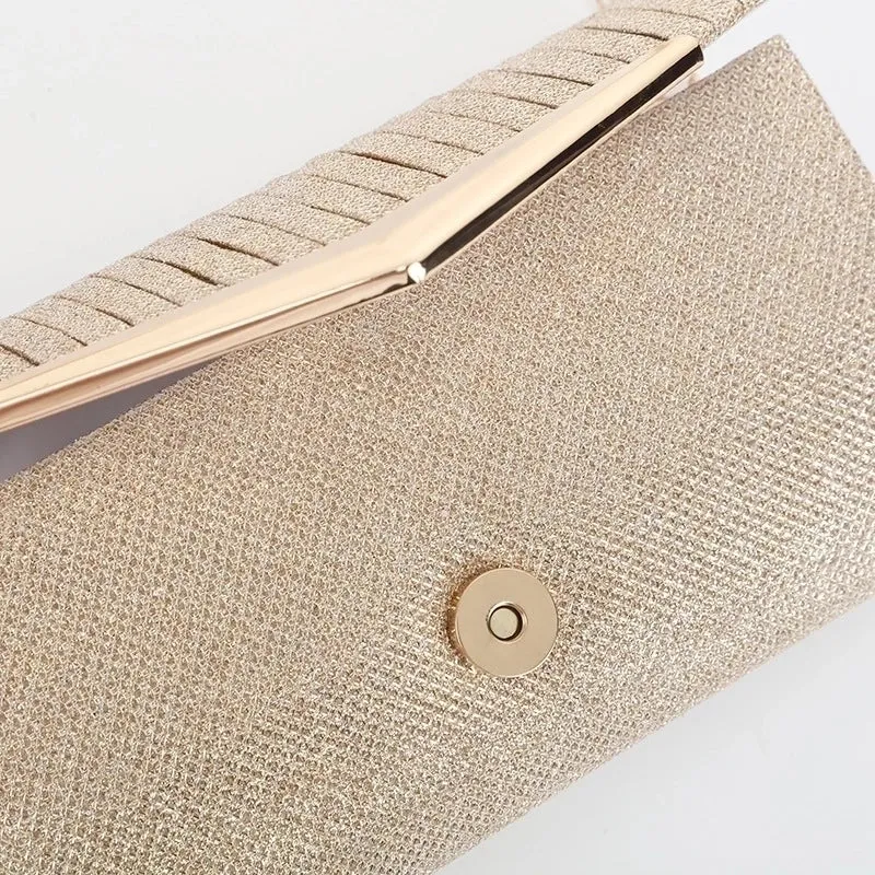 Polyester Solid Color Square Evening Bags