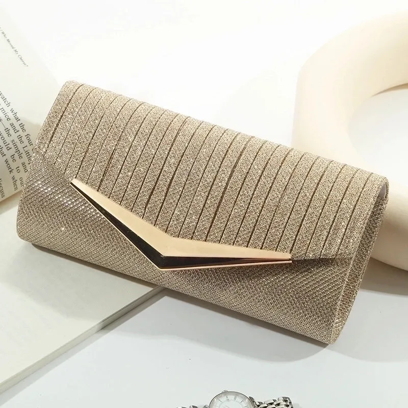 Polyester Solid Color Square Evening Bags