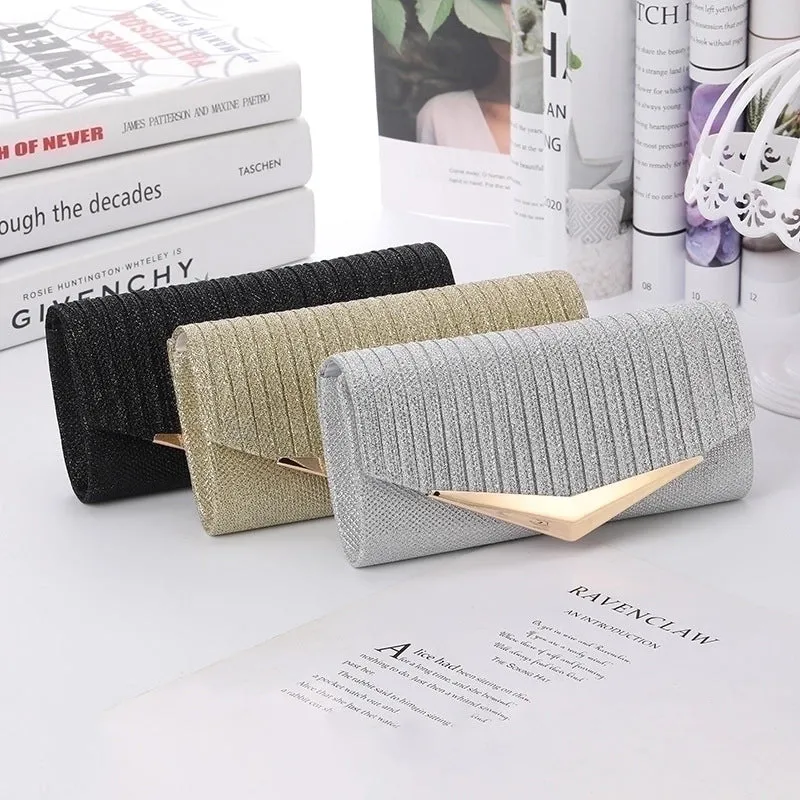 Polyester Solid Color Square Evening Bags