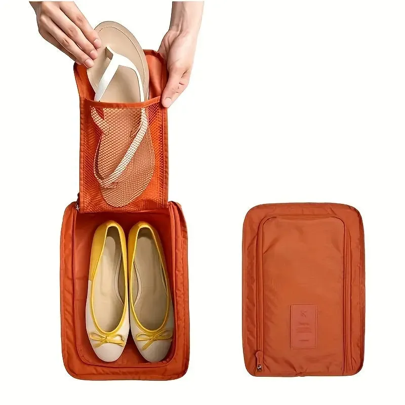 Portable Travel Zip Shoe Storage Bag Organizer Waterproof Pouch